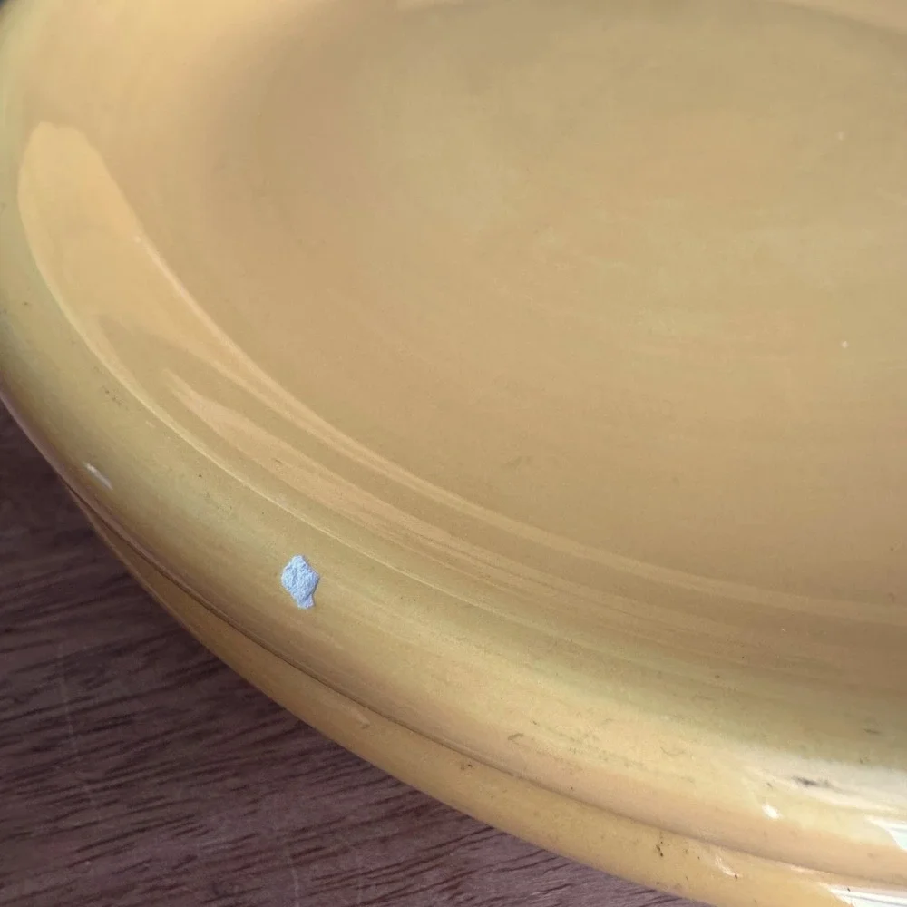 Pottery Barn Colorful Serve Yellow Salad Plates Set of 3 Replacement Stonewear